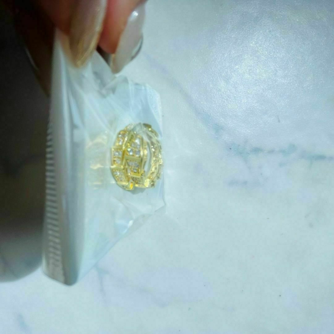 スネークゴールドリング ゴールド ユニセックス 金属アレルギー対応素材 レディースのアクセサリー(リング(指輪))の商品写真