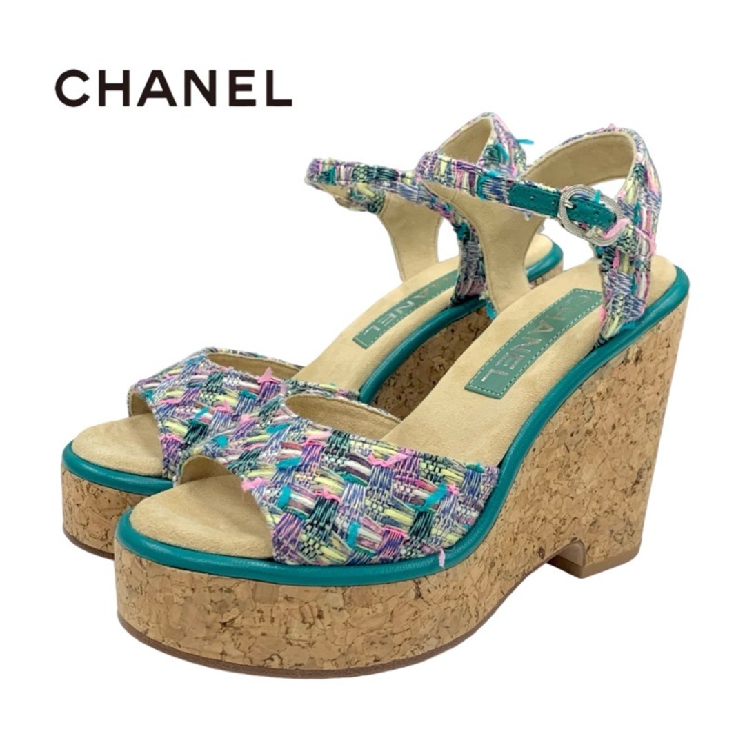 CHANEL - シャネル CHANEL サンダル 靴 シューズ ツイード CHANEL - シャネル CHANEL サンダル 靴 シューズ ツイード