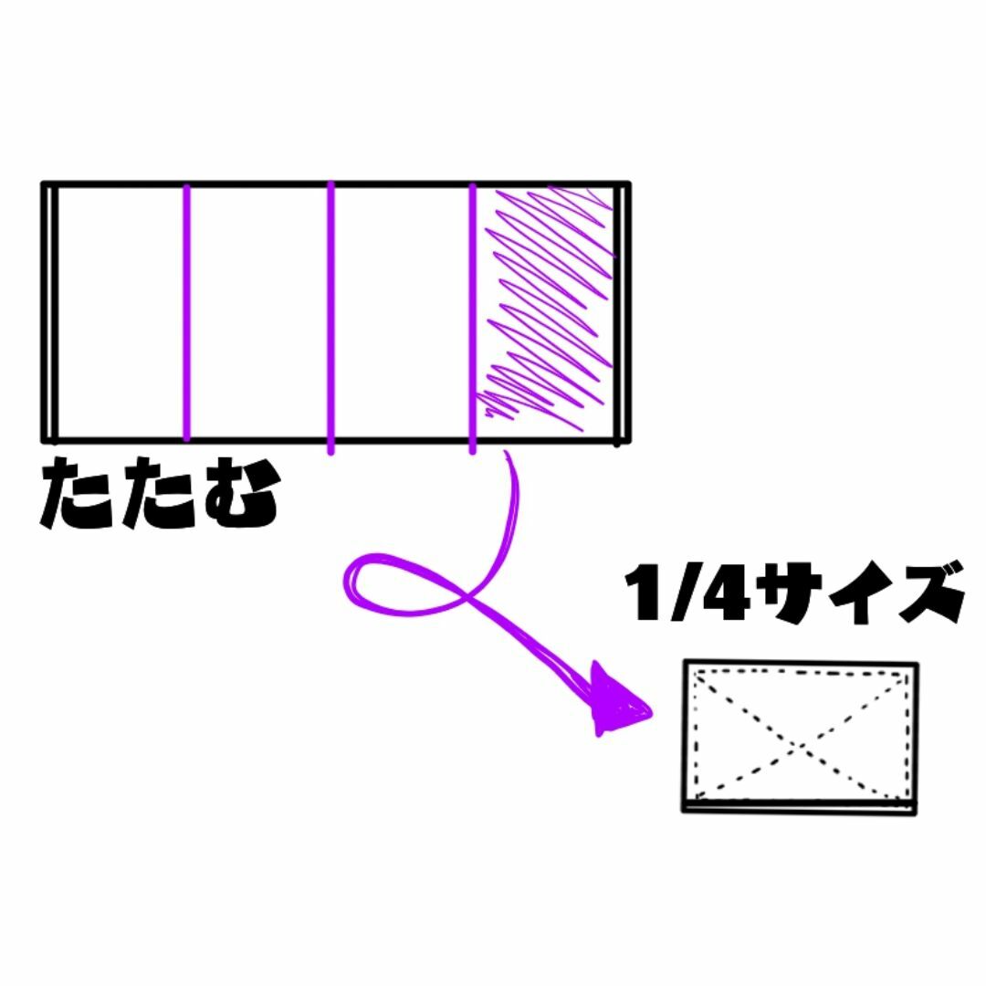 白の手作り雑巾☆フェイスタオル四ッ折りサイズ１枚入り約35×20☆ぞうきん☆ ハンドメイドの生活雑貨(その他)の商品写真