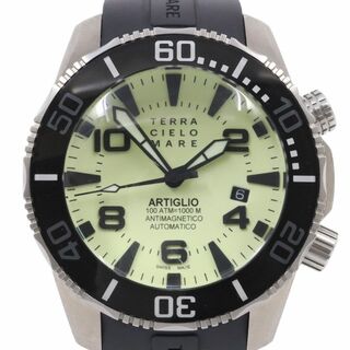テッラ チエロ マーレ ARTIGLIO アルティグリオ ルミノバ 1000M防水 自動巻き メンズ 腕時計 純正ラバーベルト TC7034AC3PA(腕時計(アナログ))