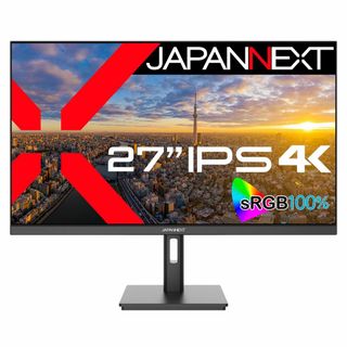 JAPANNEXT 27インチ IPSパネル搭載 4K(3840x2160)解像(ディスプレイ)