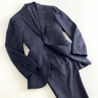 RING JACKET - 21d23 【美品】 RING JACKET リングヂャケット スーツ セットアップ フォーマル ビジネス ブレザー 44 ネイビー SET UP