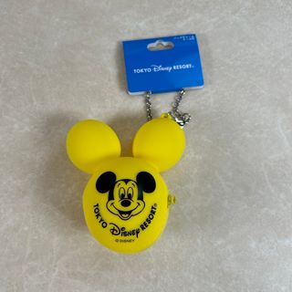 ディズニー(Disney)のディズニー　バッグチャーム　ミッキー　バルーン　イエロー(キャラクターグッズ)