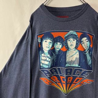 ストレンジャーシングス ロングTシャツ 古着　シーズン1 XLサイズ　ロンT(Tシャツ/カットソー(七分/長袖))