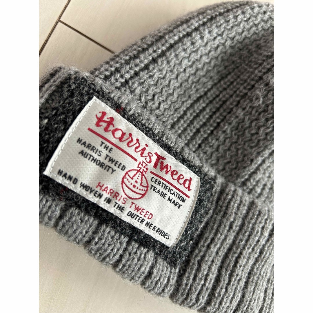 Harris Tweed(ハリスツイード)のハリスツイード　ニット帽 レディースの帽子(ニット帽/ビーニー)の商品写真
