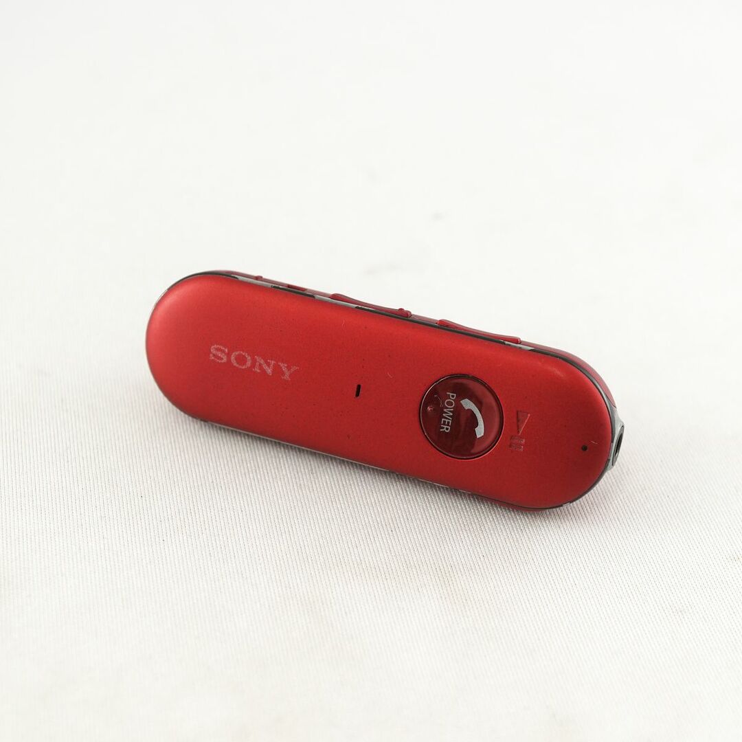 SONY(ソニー)のSONY MDR-EX31BN ノイズキャンセリングイヤホン USED品 本体のみ ワイヤレスイヤホン クリップ NFC マイク ソニー レッド 完動品 V0413 スマホ/家電/カメラのオーディオ機器(ヘッドフォン/イヤフォン)の商品写真