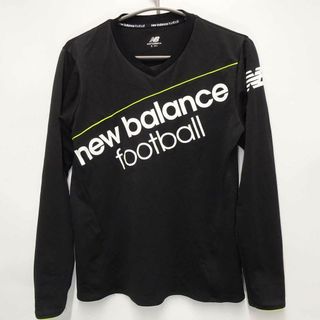 New Balance - ニューバランス 長袖シャツ VISAROプラクティス L/S シャツ ドライシャツ S ブラック JMTF6620 メンズ NEW BALANCE サッカー フットサルウェア