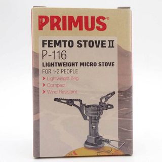 プリムス(PRIMUS)の【未使用】プリムス フェムトストーブII シングルバーナー カートリッジガスコンロ(直結型) P-116 PRIMUS アウトドア キャンプ(ストーブ/コンロ)