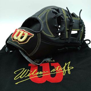 ウィルソン(wilson)の【未使用】ウイルソン 野球 硬式 グラブ Staff デュアル 内野手用 グローブ 11.75インチ ブラック WBW100539 Wilson 87型 22SS(グローブ)