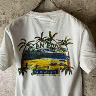 サンタモニカ(Santa Monica)のno1595古着　Tシャツ　ポップ　レトロ　グッドプリント◎好配色　在原みゆ紀(Tシャツ/カットソー(半袖/袖なし))