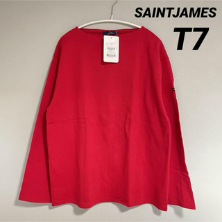 セントジェームス(SAINT JAMES)のセントジェームス ウェッソン 無地 赤 T7 国内正規品(Tシャツ/カットソー(七分/長袖))