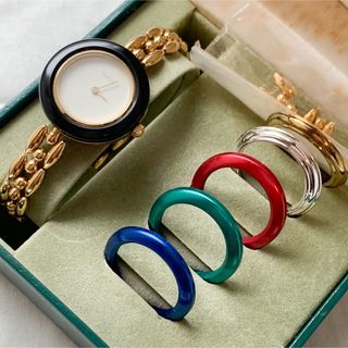 Gucci - 【稼働品】GUCCI■チェンジベゼル　レディースウォッチ