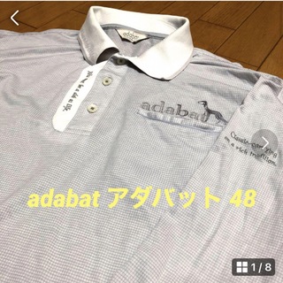 アダバット(adabat)の美品　adabat アダバット長袖ポロシャツ　48(ウエア)