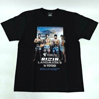 【未使用】RIZIN ライジン ランドマーク5 Tシャツ 牛久絢太郎 朝倉未来 斎藤裕 平本蓮 L ブラック メンズ 格闘技(格闘技/プロレス)