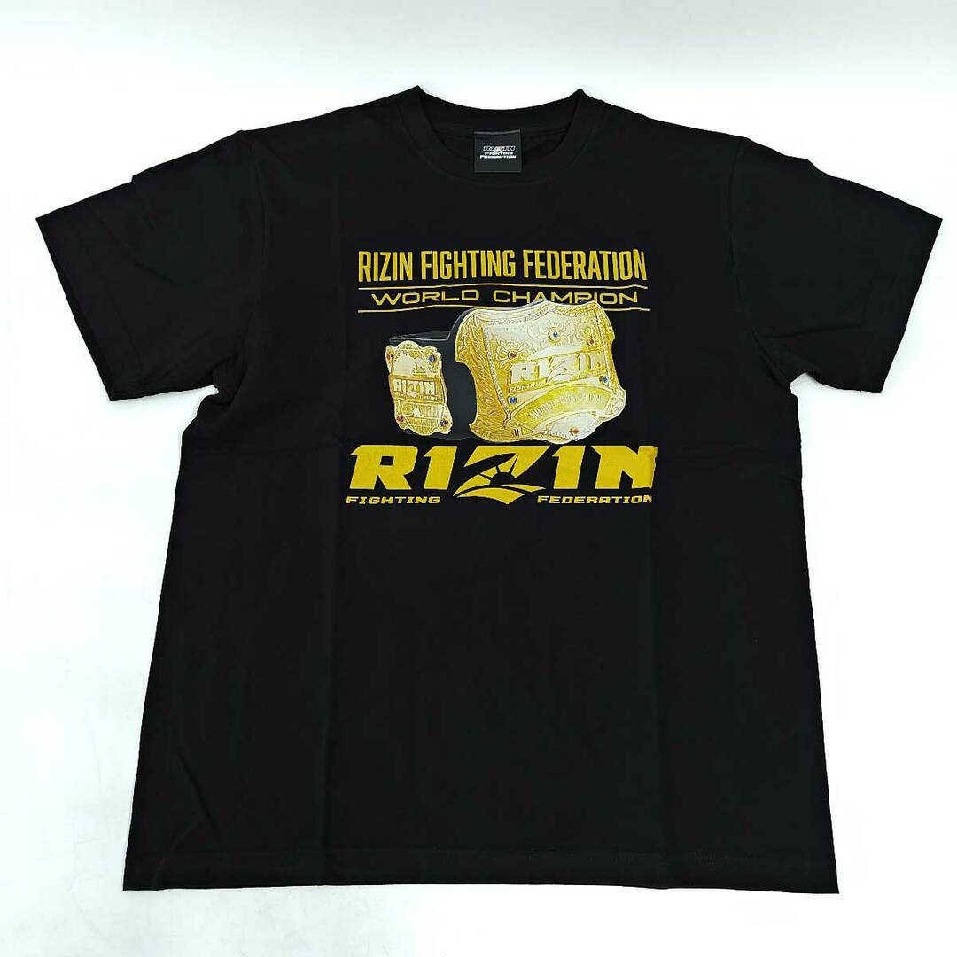 【未使用】RIZIN ライジン チャンピオンベルト Tシャツ L ブラック メンズ 格闘技 スポーツ/アウトドアのスポーツ/アウトドア その他(格闘技/プロレス)の商品写真