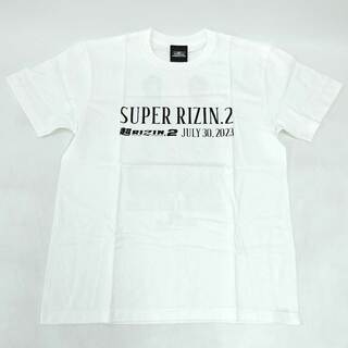 【未使用】超 RIZIN ライジン 2 ダブルタイトルマッチ Tシャツ L ホワイト メンズ 格闘技(格闘技/プロレス)