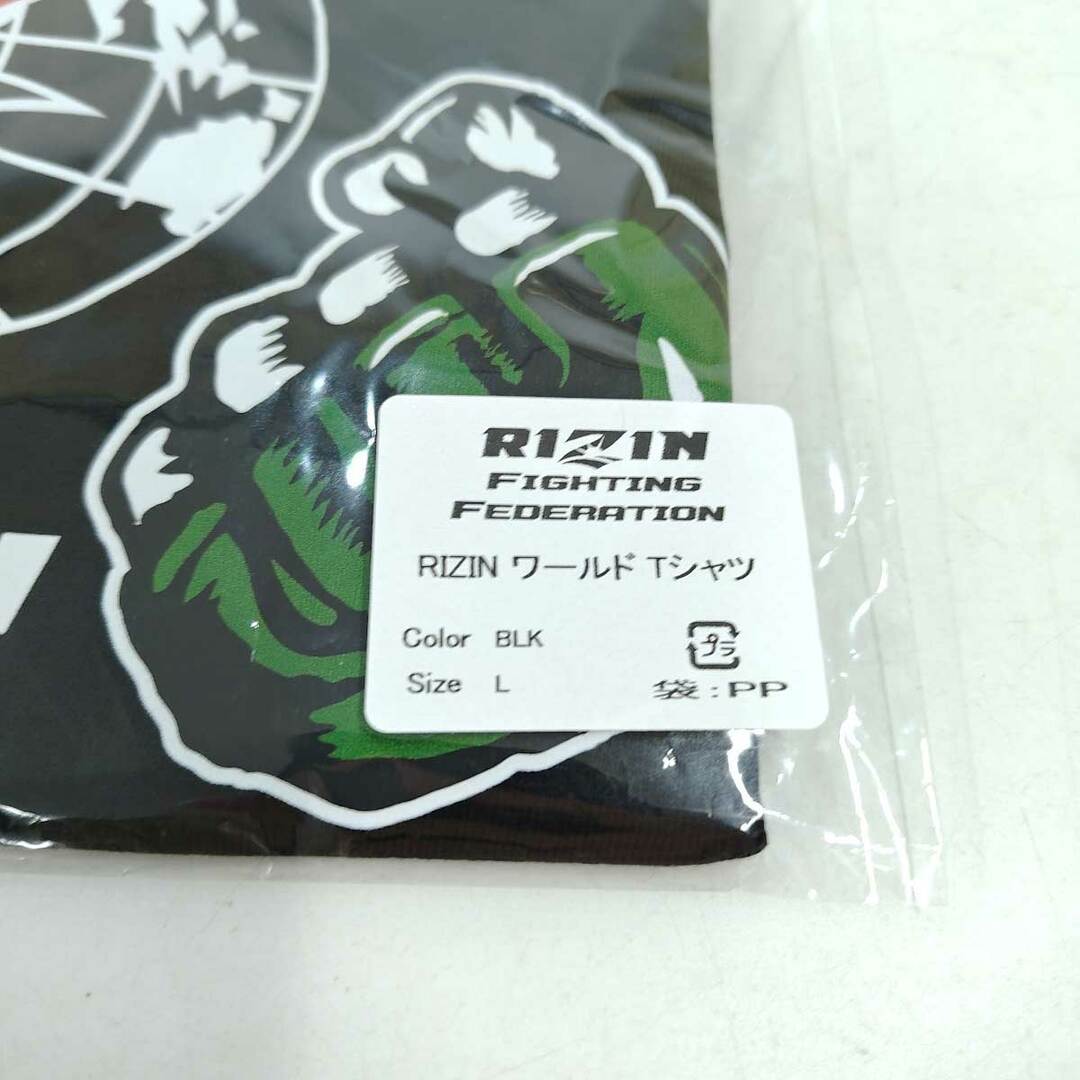 【未使用】RIZIN ライジン ワールド Tシャツ L ブラック メンズ 格闘技 スポーツ/アウトドアのスポーツ/アウトドア その他(格闘技/プロレス)の商品写真