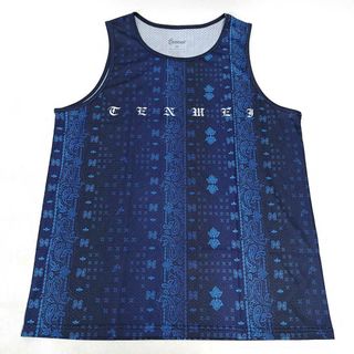 【未使用】Tenmei Original PAISLEY NO SLEEVE MESH SHIRTS ラッシュガード M メンズ 格闘技(格闘技/プロレス)