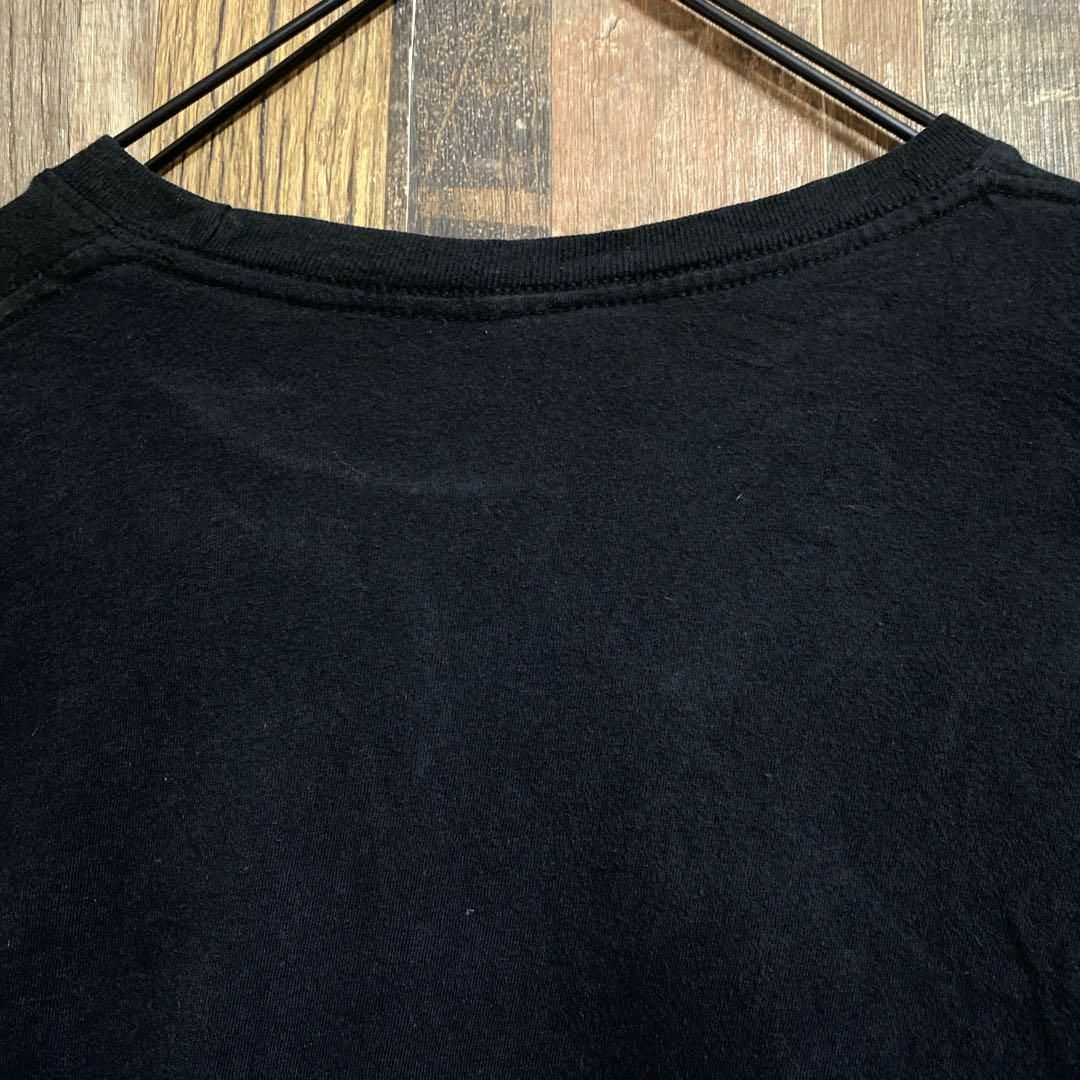バンT アーティスト メンズ ビッグシルエット USA古着 黒 半袖 Tシャツ メンズのトップス(Tシャツ/カットソー(半袖/袖なし))の商品写真