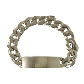 Maison Margiela メゾンマルジェラ シルバー ID プレート チェーン ブレスレット 国内正規品 SI8UY0004 ID BRACELET 5 / M