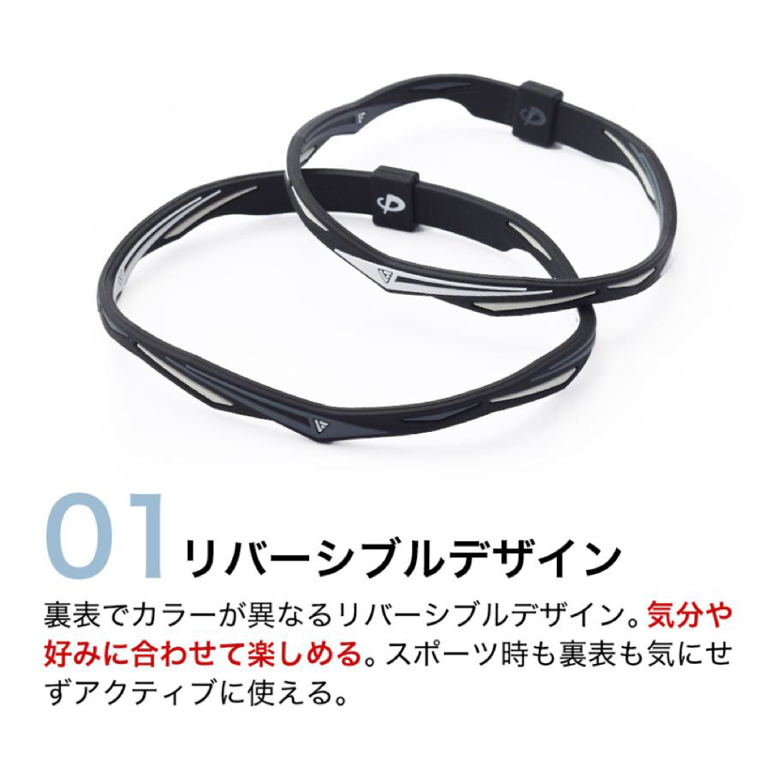 ファイテン RAKUWAアンクレット EXTREME ツイスト23cm ブラック メンズのアクセサリー(アンクレット)の商品写真