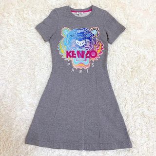 ケンゾー(KENZO)の入手困難☆KENZO レインボータイガー トレーナー スウェットワンピース(ひざ丈ワンピース)