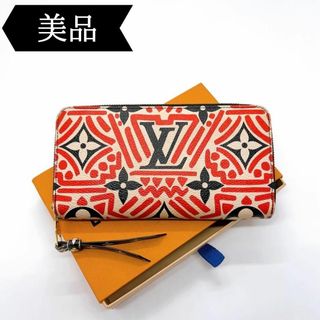 ルイヴィトン(LOUIS VUITTON)の◇ルイヴィトン◇LVクラフティー/クレームルージュ/ジッピーウォレット/長財布(財布)