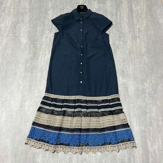 JILLSTUART ボーダーエンブロイダリーワンピース シャツ レース 4