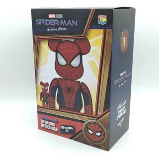 【未使用】BE@BRICK スパイダーマン 100% ＆ 400% ベアブリック アメイジングスパイダーマン フィギュア