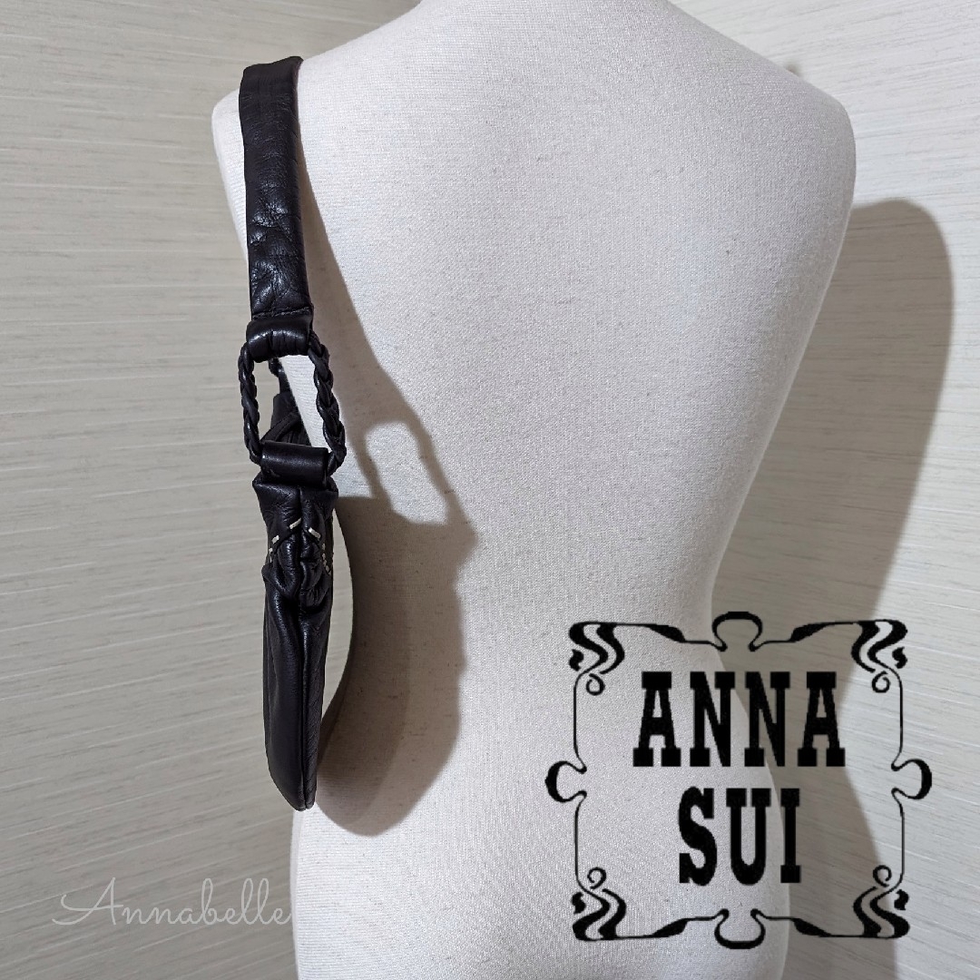 ANNA SUI(アナスイ)のアナスイ ショルダーバッグ レザー バッグ ワンショルダー ANA SUI 本革 レディースのバッグ(ショルダーバッグ)の商品写真