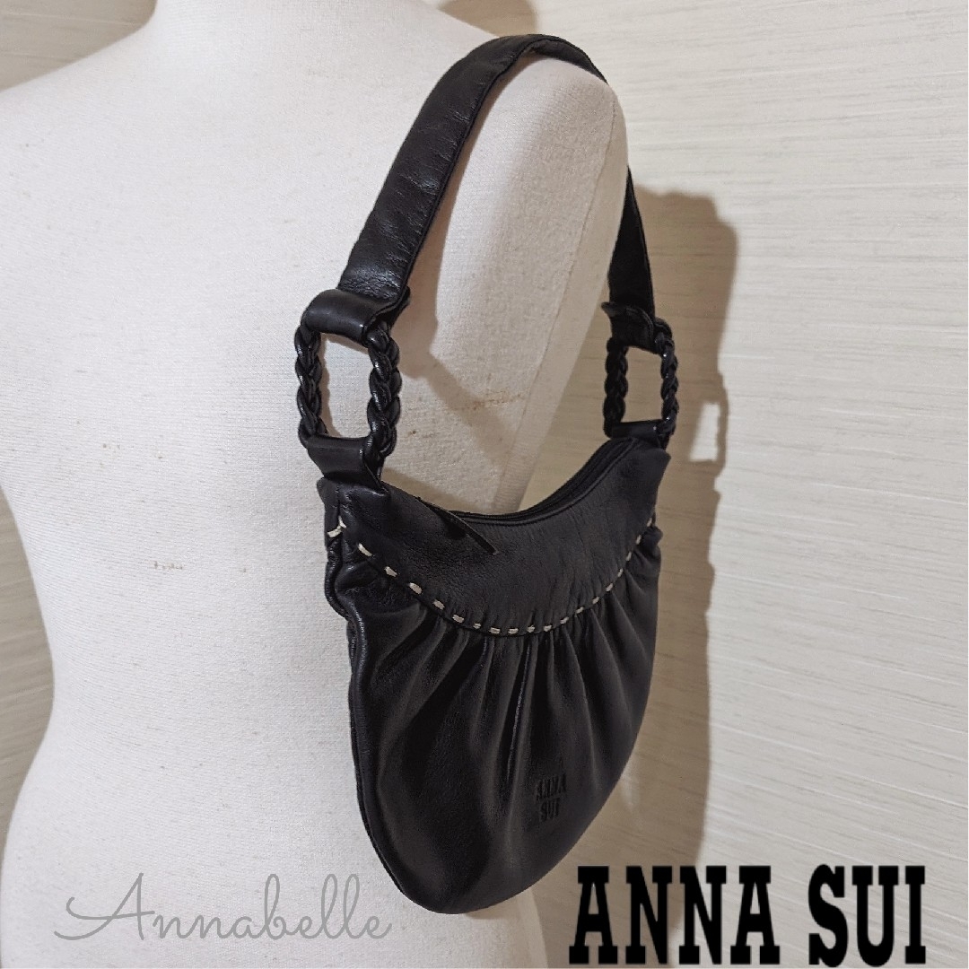 ANNA SUI(アナスイ)のアナスイ ショルダーバッグ レザー バッグ ワンショルダー ANA SUI 本革 レディースのバッグ(ショルダーバッグ)の商品写真