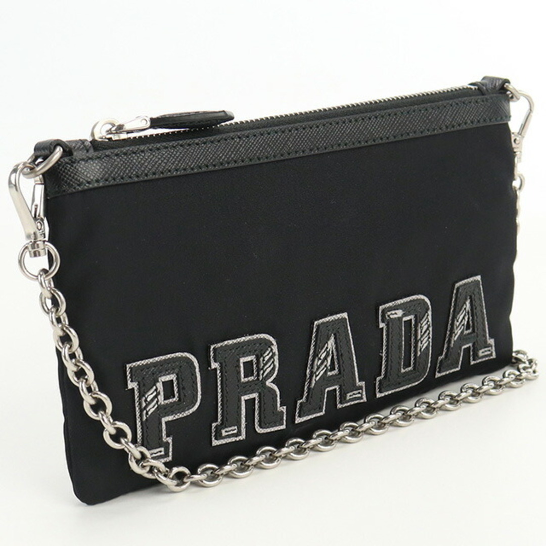 PRADA(プラダ)のプラダ PRADA ポーチ レディース 1MB007 2BON F0632 ロゴ入りポーチ レディースのファッション小物(ポーチ)の商品写真