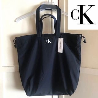 Calvin Klein - レア 新品 USA カルバンクライン ナイロン トートバッグ ネイビー