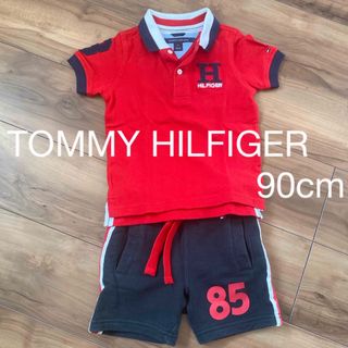 トミーヒルフィガー(TOMMY HILFIGER)のトミーヒルフィガー　ポロシャツハーフパンツセット　キッズ85〜90cmサイズ(Tシャツ/カットソー)