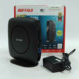 バッファロー(Buffalo)のバッファロー 無線LANルーター Wi-Fi 6 WSR-3200AX4S/DBK BUFFALO(PC周辺機器)