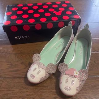 ダイアナ(DIANA)のダイアナ　ディズニー　靴　ミッキー　ミニー　ピンク　23(バレエシューズ)