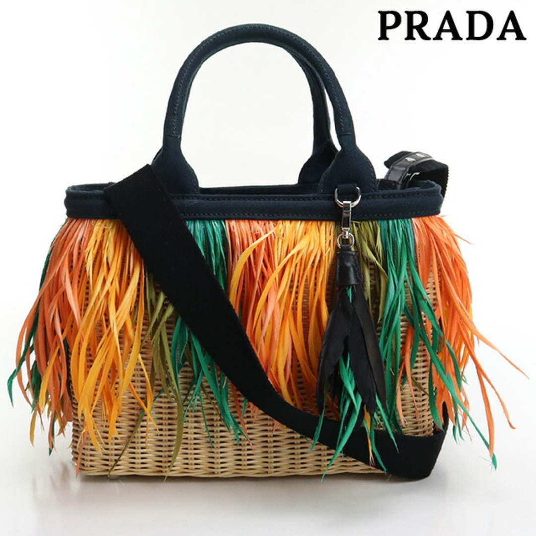 PRADA(プラダ)のプラダ PRADA カゴバッグ レディース 1BG835 2EQN F0TDS ウィッカーカナパカゴバッグ レディースのバッグ(その他)の商品写真