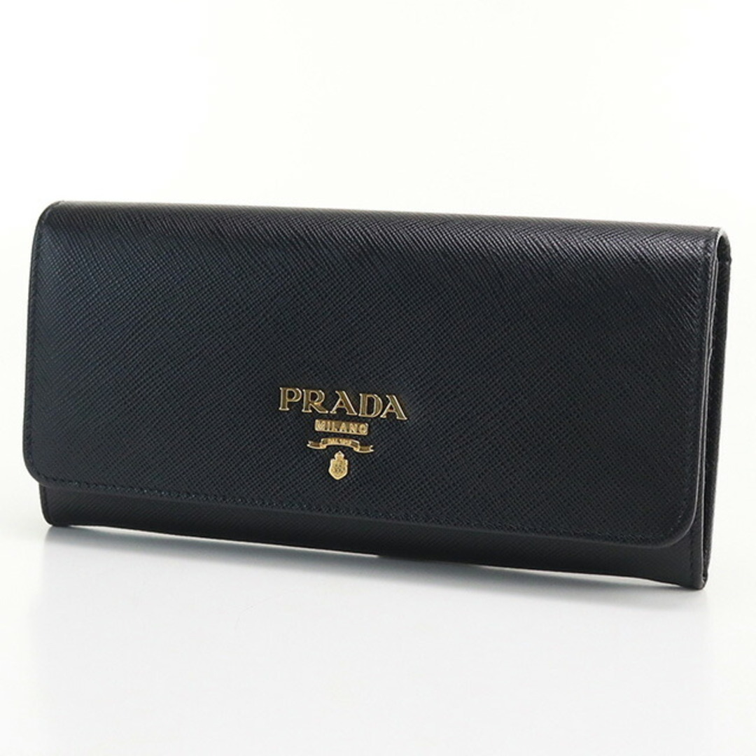 PRADA(プラダ)のプラダ PRADA 二折財布小銭入付き レディース 1MH132 QHH F0002 サフィアーノトライアングル財布 レディースのファッション小物(財布)の商品写真