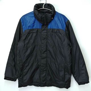 アディダス(adidas)の[フードなし] アディダス 中綿ジャケット CLIMAPROOF M ブラック/ネイビー P22286 A2N001 メンズ ADIDAS サッカー 防寒 スポーツ(ウェア)