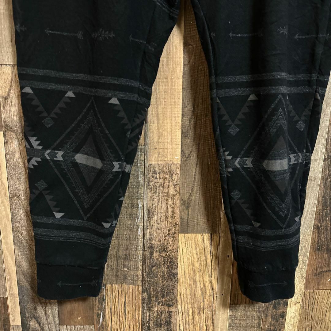 POLO RALPH LAUREN(ポロラルフローレン)のラルフローレン スウェット パンツ 総柄 ブラック XXL メンズ USA古着 メンズのパンツ(デニム/ジーンズ)の商品写真