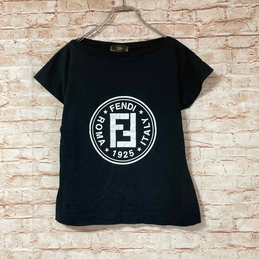 フェンディ FENDI Tシャツ カットソー プリント ロゴ FF ズッカ柄 | フリマアプリ ラクマ