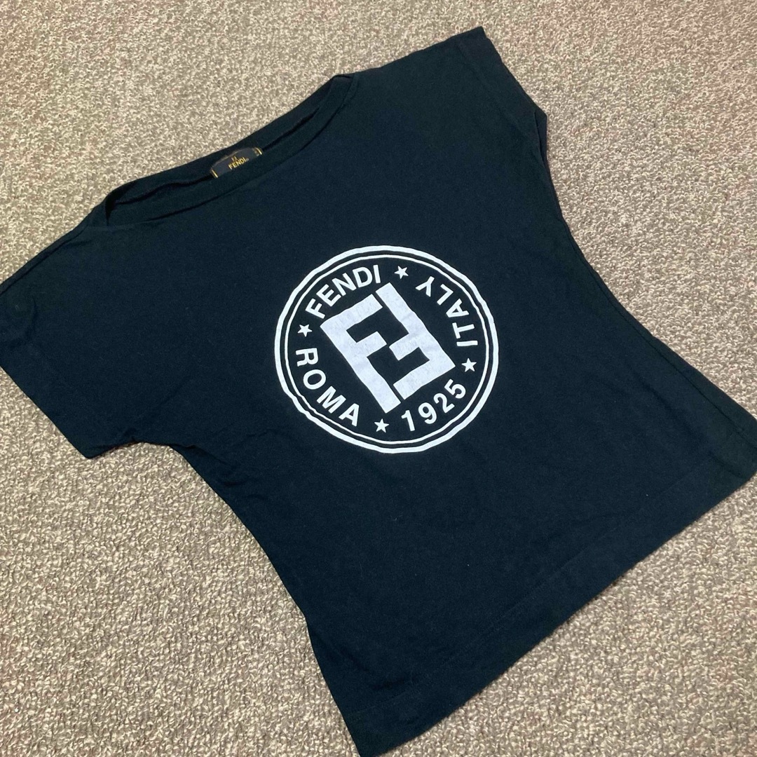 FENDI(フェンディ)のフェンディ FENDI Tシャツ カットソー プリント ロゴ FF ズッカ柄 レディースのトップス(Tシャツ(半袖/袖なし))の商品写真