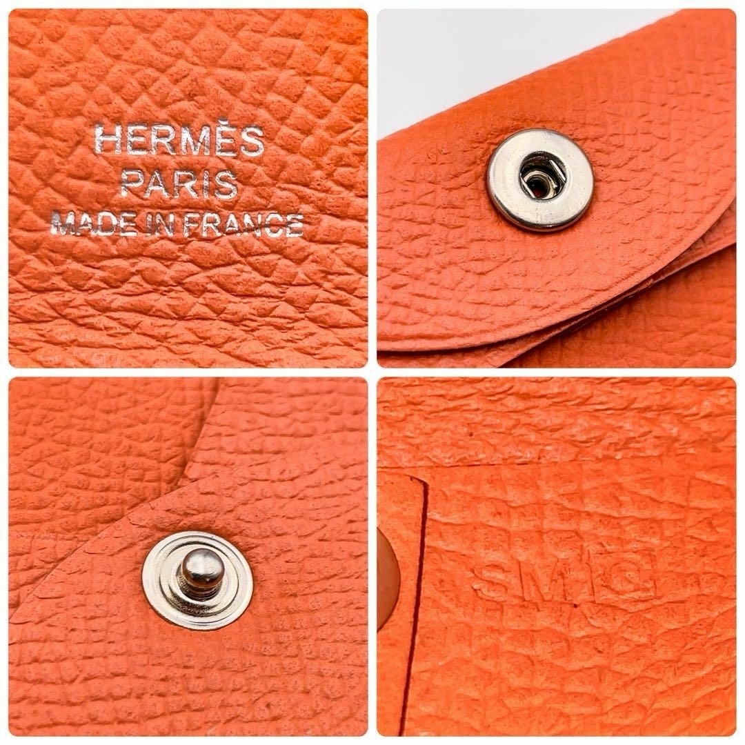 Hermes(エルメス)の【S級極美品】箱・購入証明書付！エルメス コインケース バスティア オレンジ レディースのファッション小物(コインケース)の商品写真