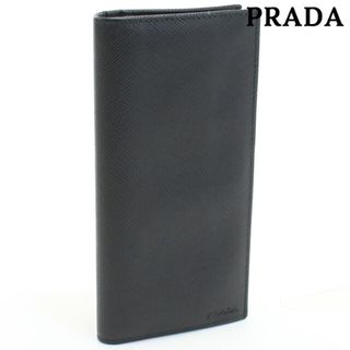 プラダ(PRADA)のプラダ PRADA 長財布ニ折小銭入付き メンズ 2MV836 053 F0002 サフィアノレザーウォレット(長財布)