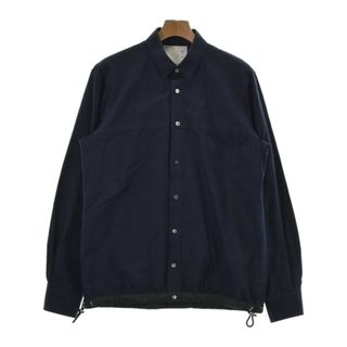 サカイ(sacai)のsacai サカイ カジュアルシャツ -(XL位) 紺 【古着】【中古】(シャツ)