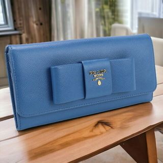 プラダ(PRADA)のプラダ PRADA 長財布ニ折小銭入付き レディース 1MH132 サフィアーノレザー財布(財布)