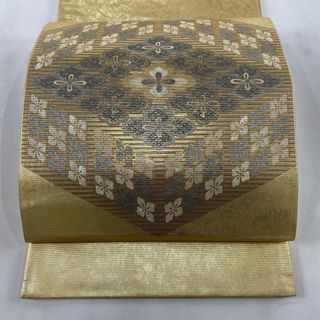 袋帯 美品 名品 お太鼓柄 正絹 【中古】(帯)