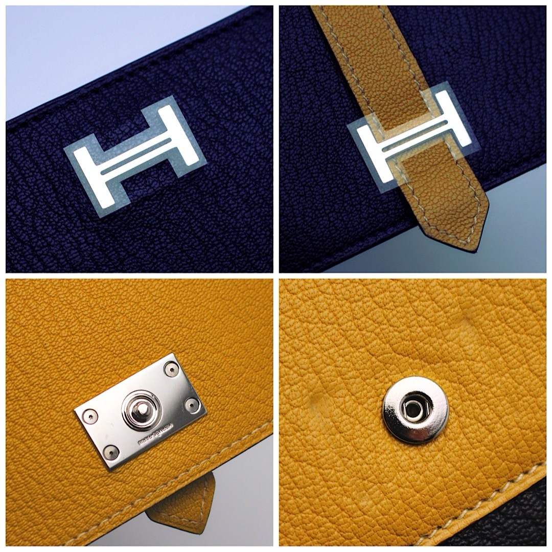 Hermes(エルメス)の✨日本未発売カラー✨値下げ不可⚠️エルメス ベアン コンパクト バイカラー レディースのファッション小物(財布)の商品写真