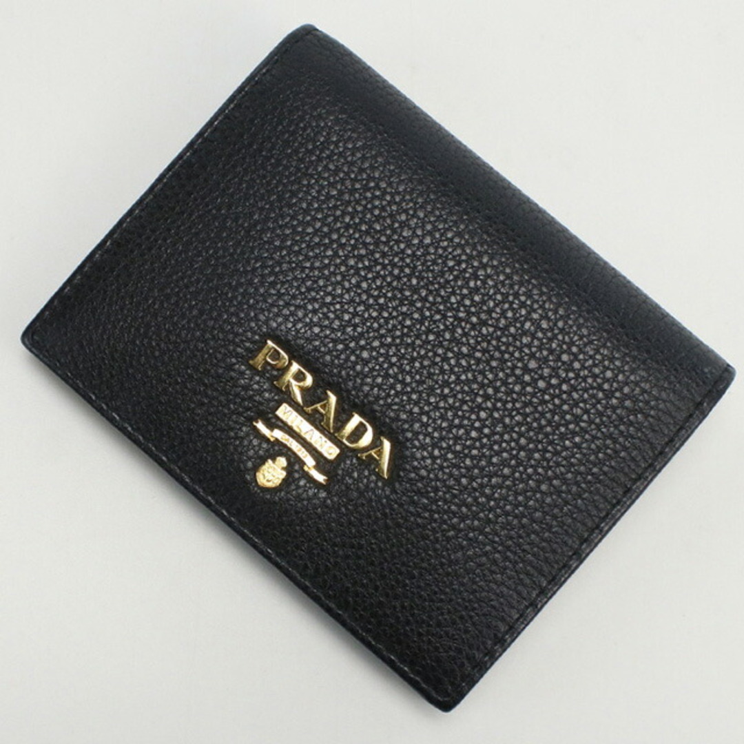 PRADA(プラダ)のプラダ PRADA 二折財布小銭入付き レディース 1MV204 2E3A F0002 ヴィッテロレザー財布 レディースのファッション小物(財布)の商品写真