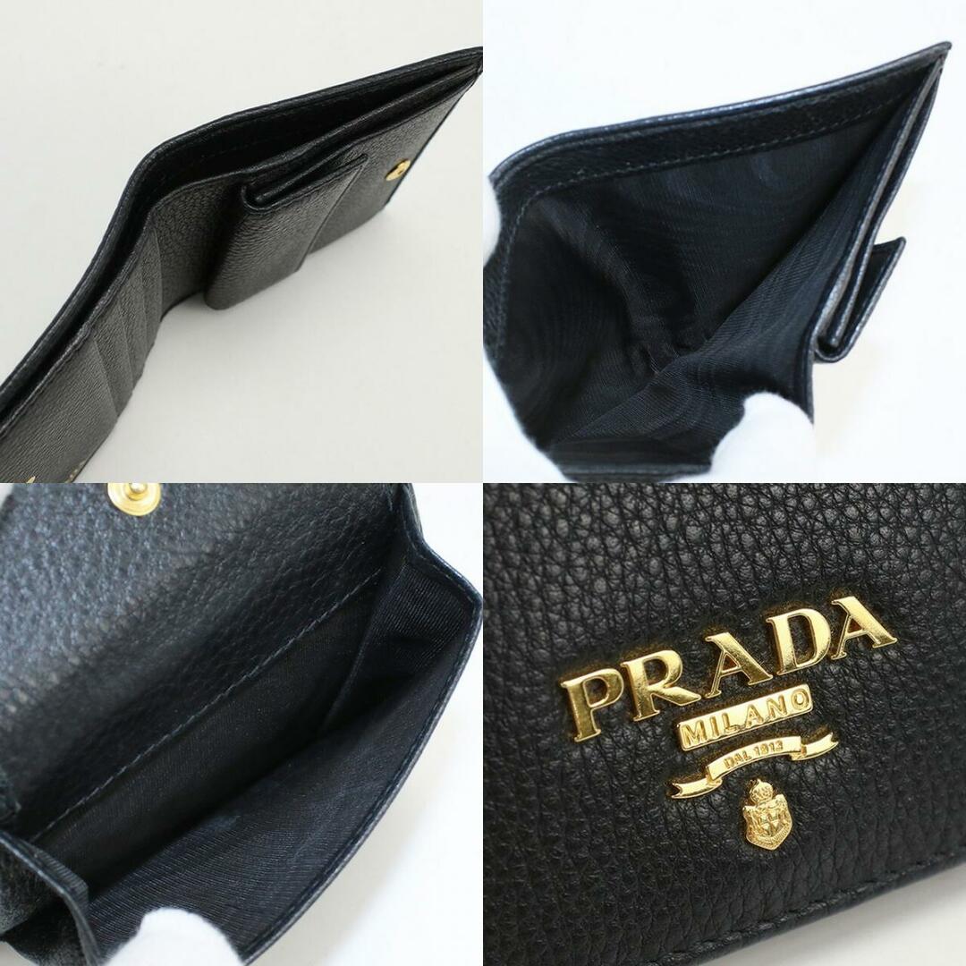 PRADA(プラダ)のプラダ PRADA 二折財布小銭入付き レディース 1MV204 2E3A F0002 ヴィッテロレザー財布 レディースのファッション小物(財布)の商品写真